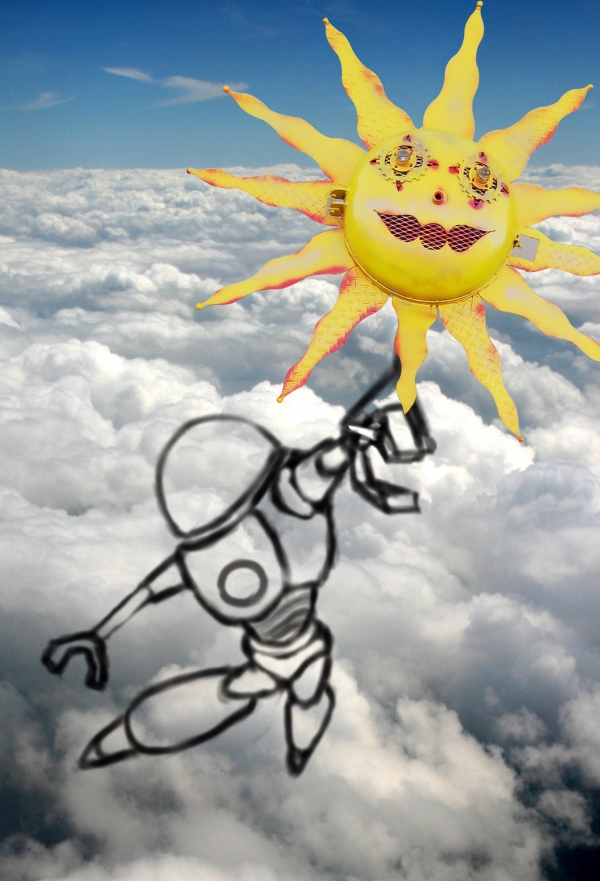 Creation of Elvis in the sky: Step 2